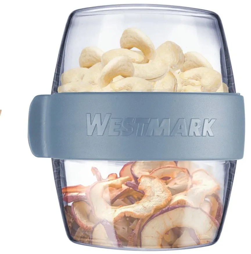 Westmark MINI kétrészes uzsonnás doboz, 400 ml, kék, S