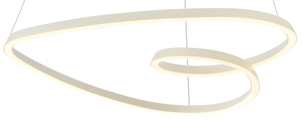 Skandináv függőlámpa bézs 72cm LED-del, 3 fokozatban dimmelhető - Circuit