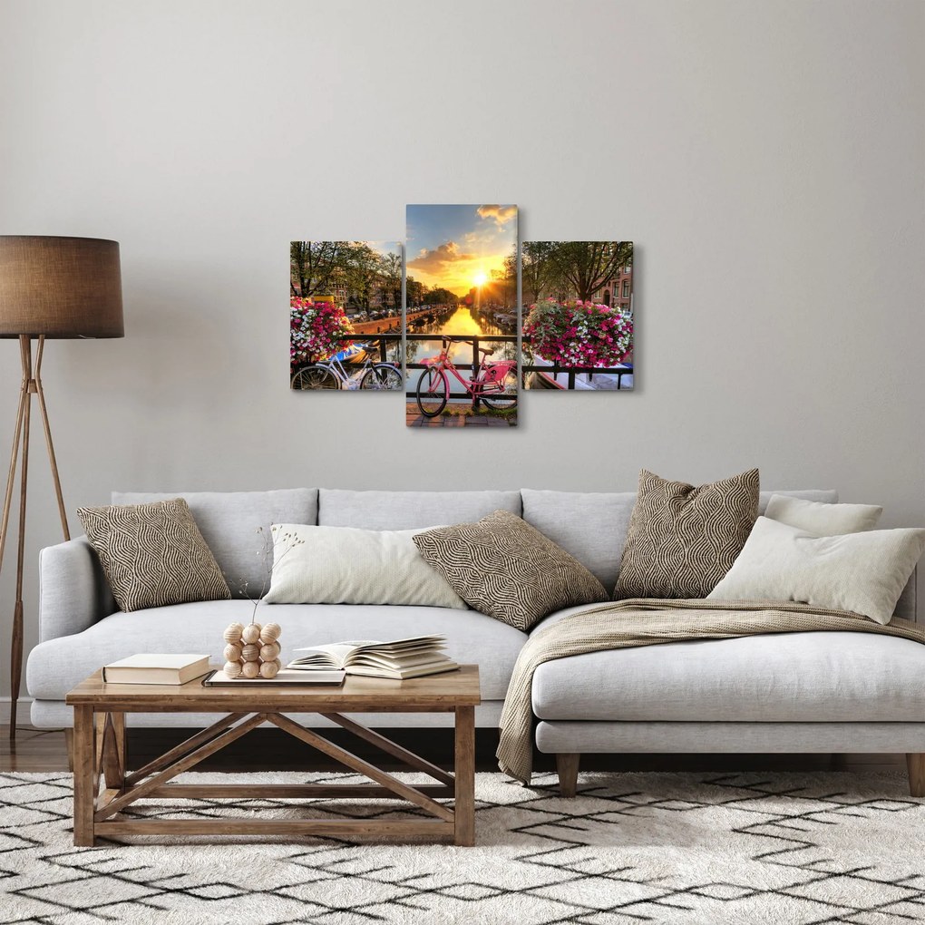 Kép - Napkelte Amszterdamban (90x60 cm)