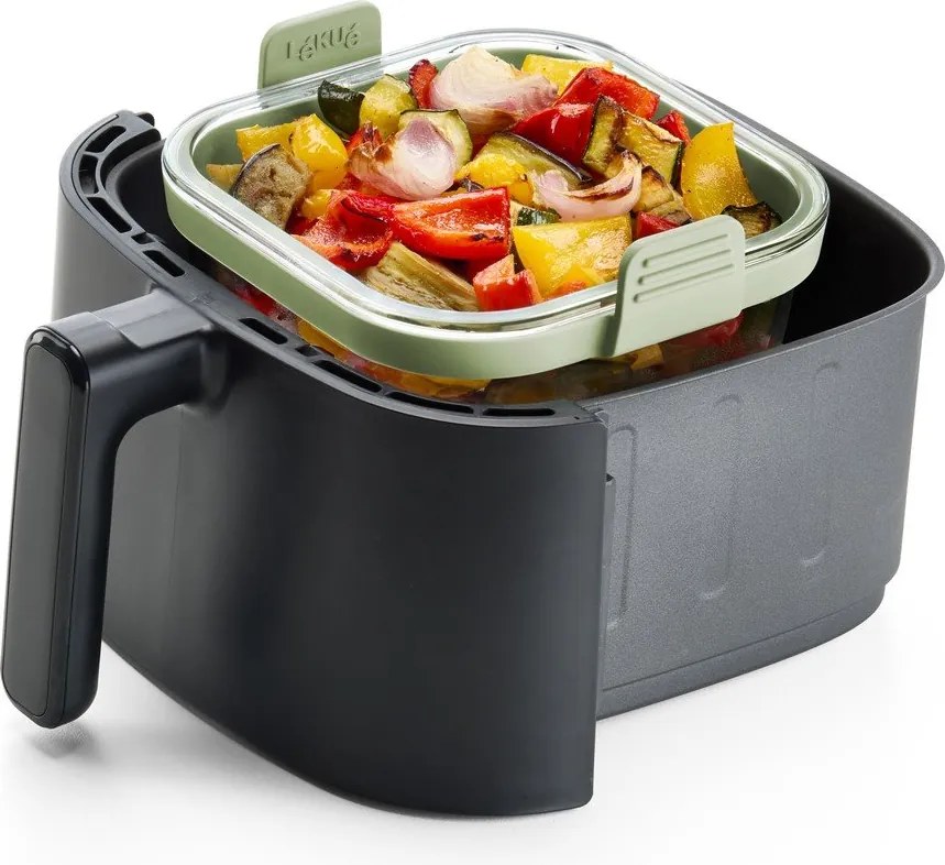 Üveg sütőforma forrólevegős fritőzhöz 18,5x17,5 cm – Lékué