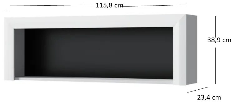 Regál Wanetta (fényes fehér). 1053380