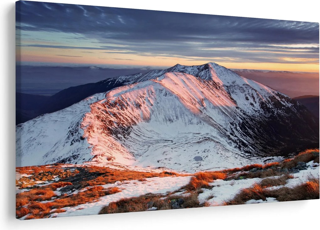 Kép - Téli hegyi panoráma II. (90x60 cm)