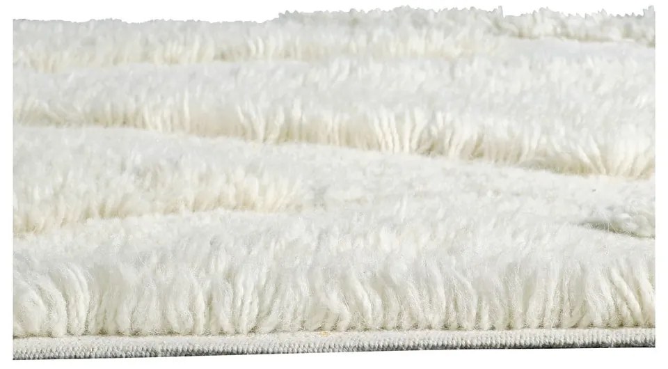 Fehér mosható kézi szövésű gyapjú szőnyeg 170x240 cm Enkang Ivory – Lorena Canals