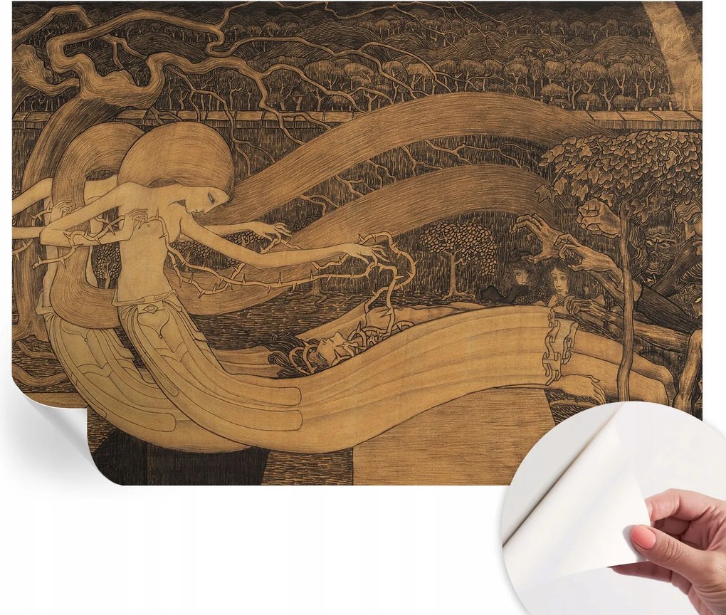 Dekoratív öntapadós fotótapéta Szürreális figurák 208x146 cm