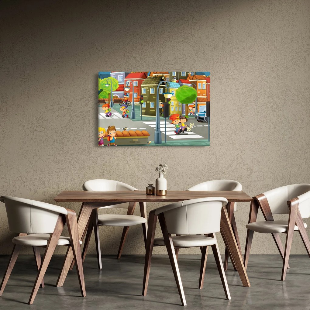 Kép - gyermek város (90x60 cm)