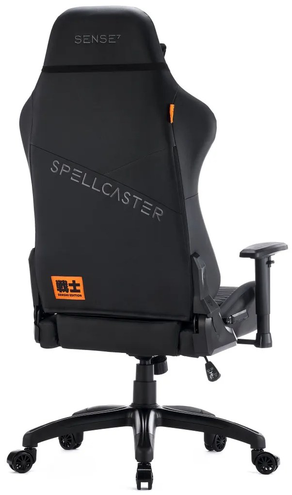 Gamer szék SENSE7 Spellcaster Senshi Edition nagy méret XL fotel, fekete