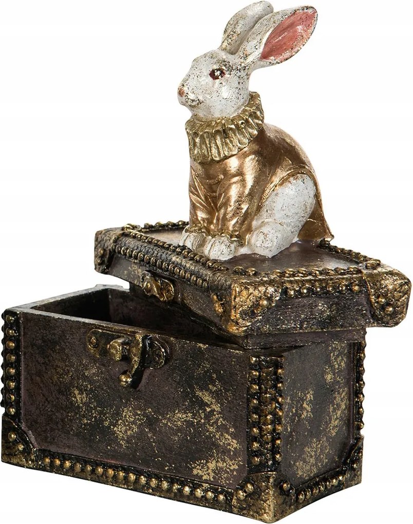 Apróságok tárolására alkalmas Doboz Nyuszi arany