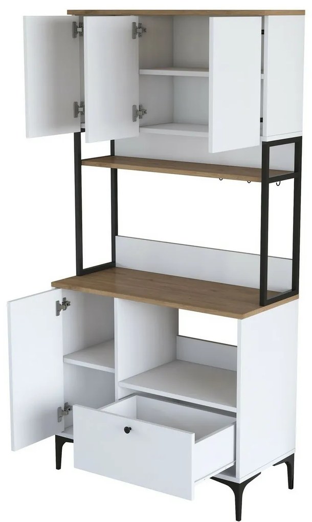 Jesy Walnut and White szekrény