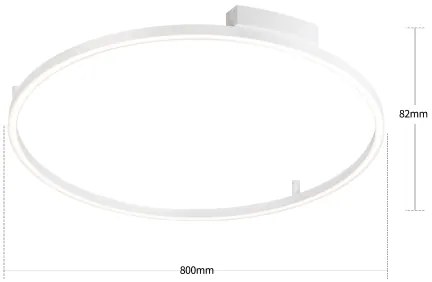 BRILAGI - PORTOFINO LED dimmelhető lámpatest, LED/60W/230V, Ø 80 cm, fehér + távirányító