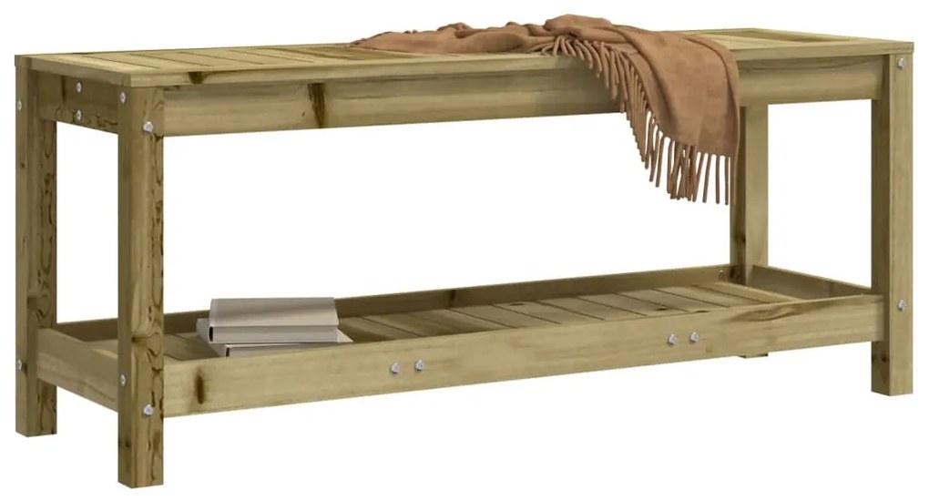 impregnált fenyőfa kerti pad 108 x 35 x 45 cm