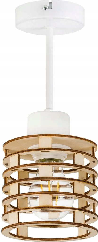 Függő Lámpa fix mennyezeti csillár loft fa