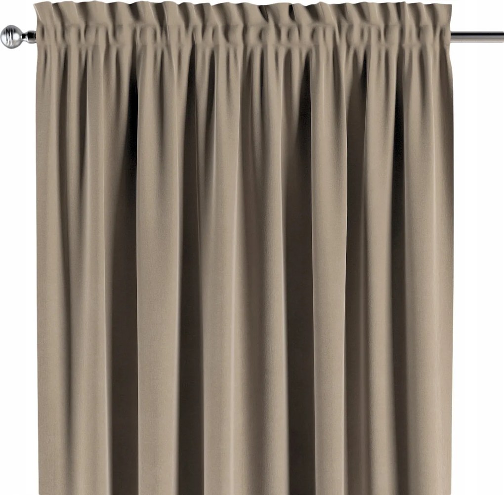 Csatornafüggöny frufruval 1 db 140x260cm bézs