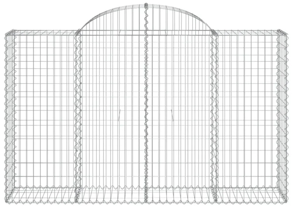 11 db íves horganyzott vas gabion kosár 200x50x120/140 cm
