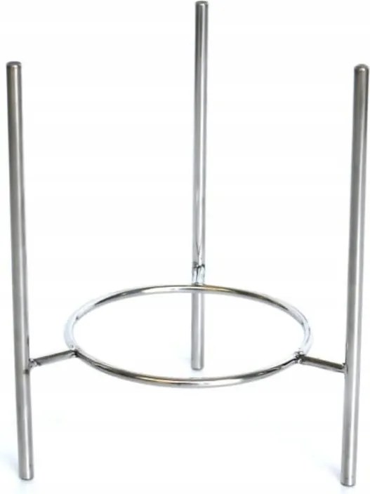Ezüst virágtartó állvány 18 cm Polnix rozsdamentes acél 74.015.20