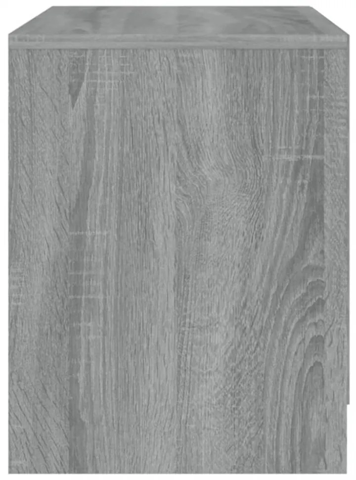 2 db szürke-sonoma színű éjjeliszekrény 45x34,5x44,5 cm