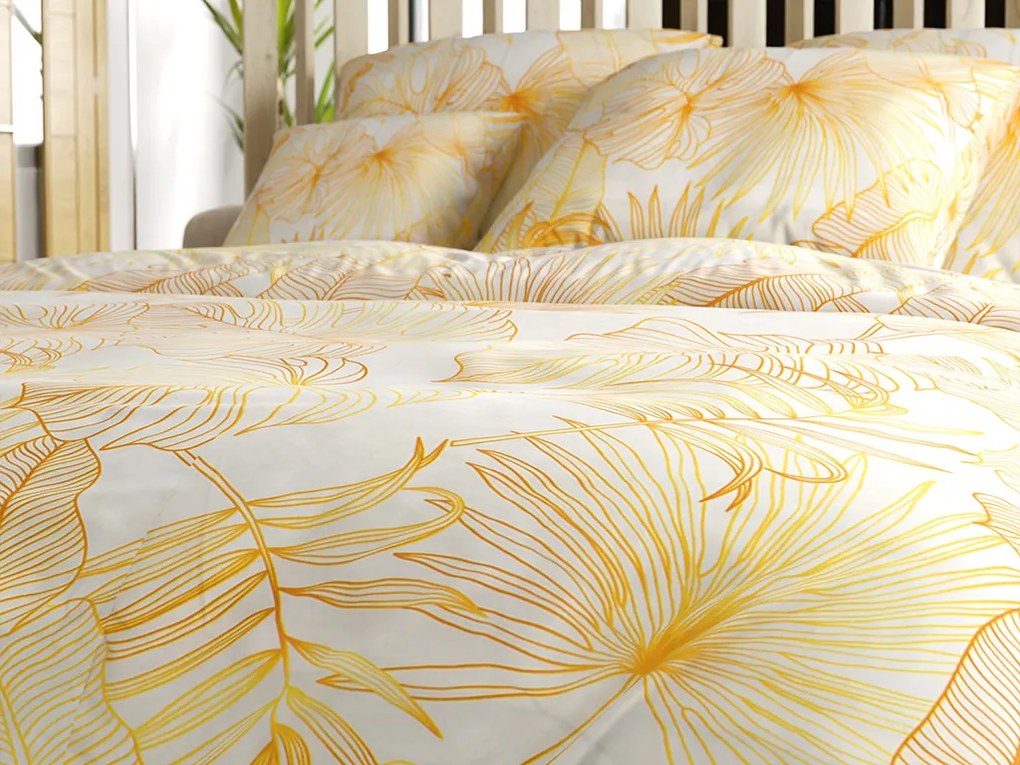 PALMERA krémszínű mikroszálas ágyneműhuzat Ágyneműhuzat mérete: 70 x 80 cm | 140 x 200 cm