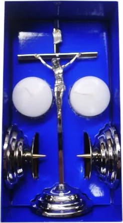 Karácsonyfadísz szett rozsdamentes acél 19cm