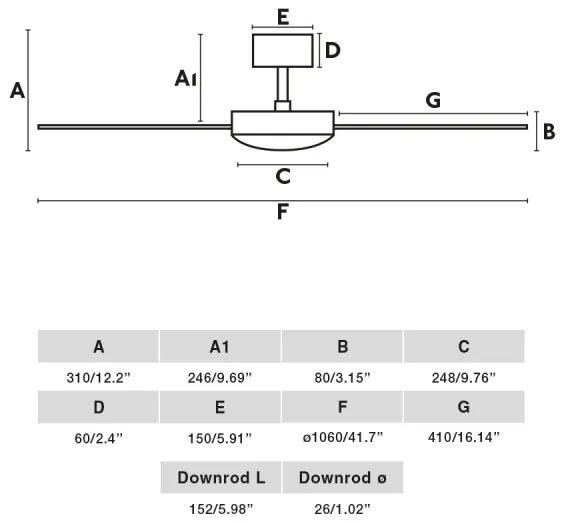 FARO 33603DC - Mennyezeti ventilátor MINI MALLORCA S barna/fehér á. 106 cm + távirányítás