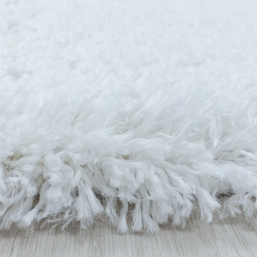 Fehér kerek szőnyeg ø 120 cm Fluffy – Ayyildiz Carpets