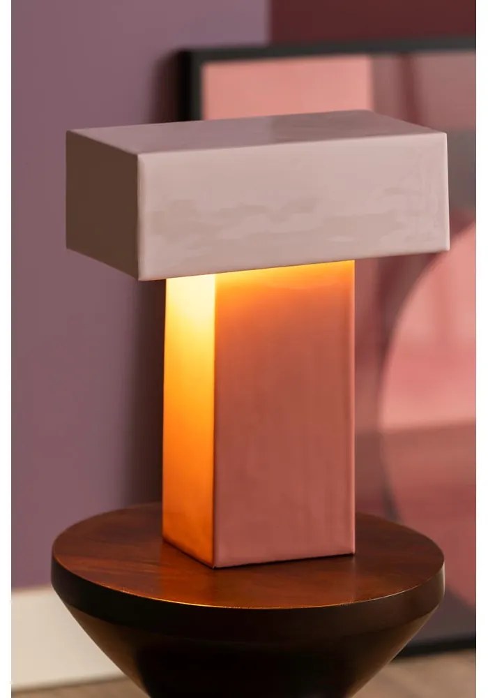 Rózsaszín asztali lámpa (magasság 35 cm) Grato Recto – Leitmotiv