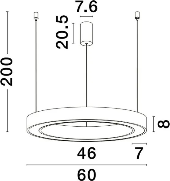 NOVALUCE 9345640 MORBIDO Modern Led Függesztett Lámpa LED IP20