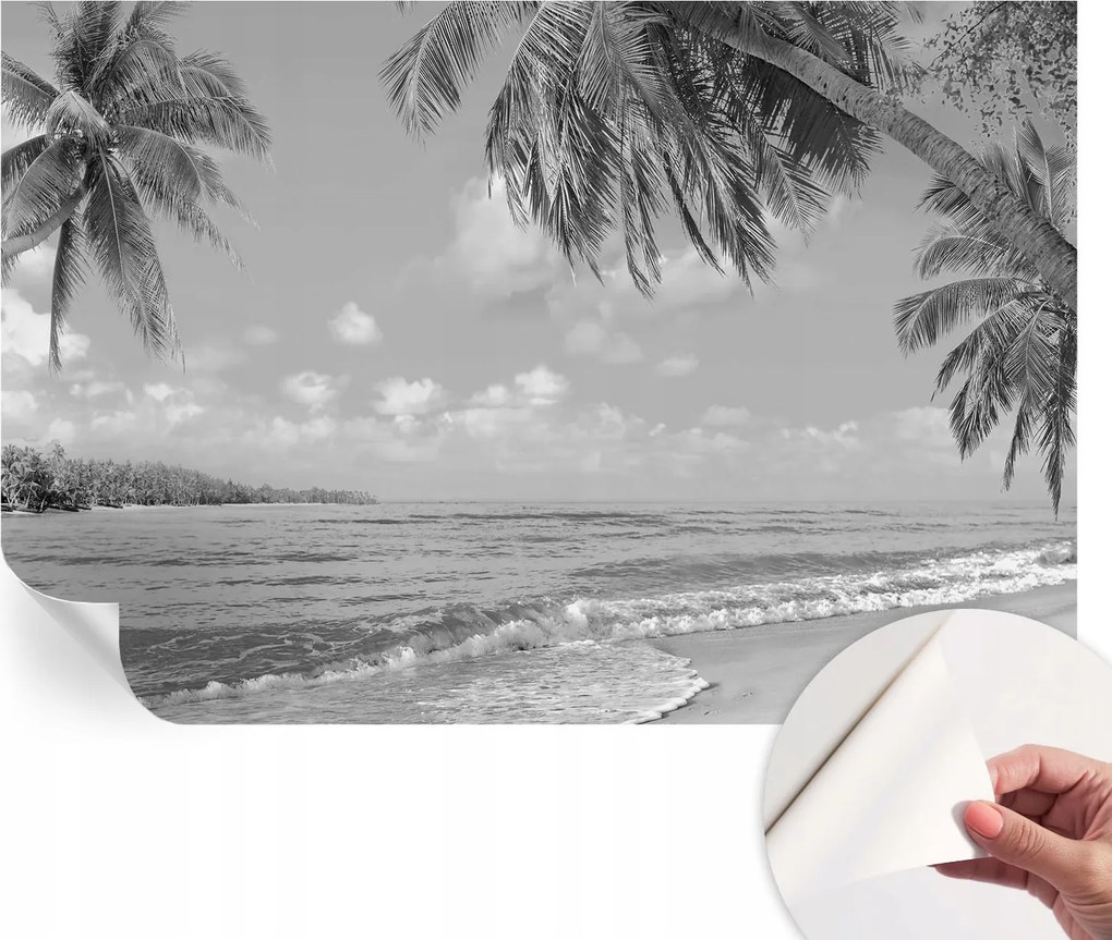 Dekoratív öntapadós fotótapéta irodába Trópusi paradicsom 104x70 cm