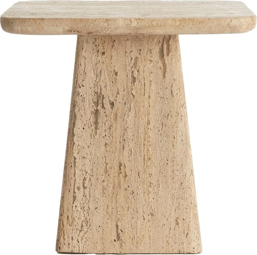 Tárolóasztal kő asztallappal 45x45 cm Kepami – Light &amp; Living