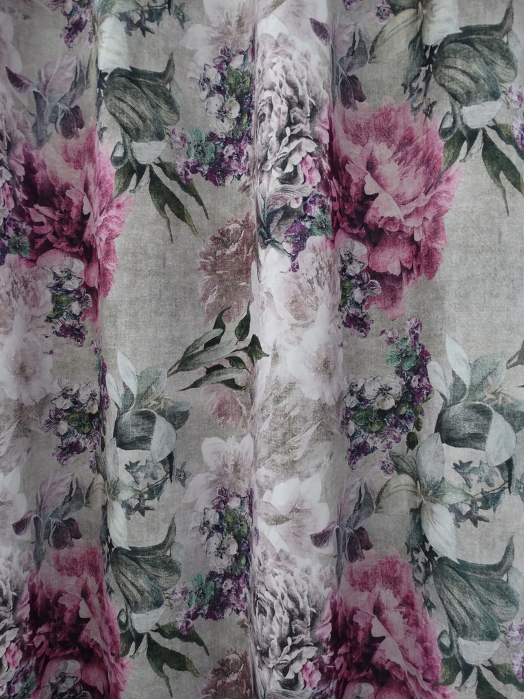Mg Függönyszövet 1658 Virágok 3D 160cm 2,5m
