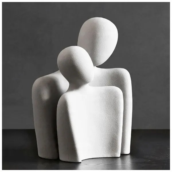 Fehér asztali dísz, 20 x 5,5 x 14,5 cm