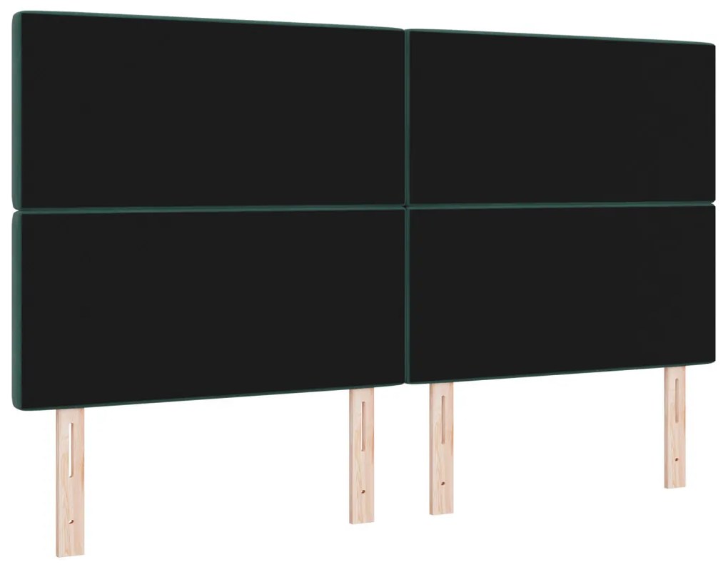 LED Fejtámla Sötét Zöld 90 cm Bársony