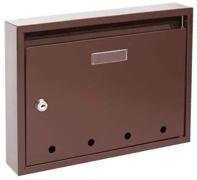 Epidot fém postaláda, barna