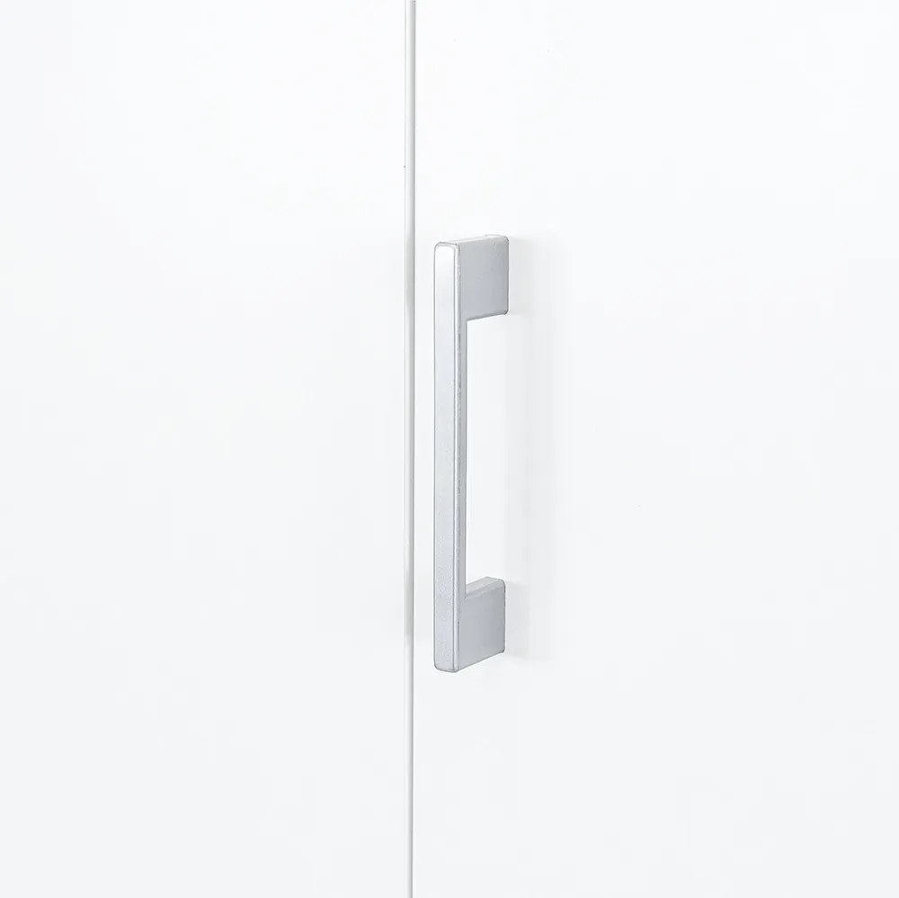 Miami gardróbszekrény 120x205 cm fehér-fehér