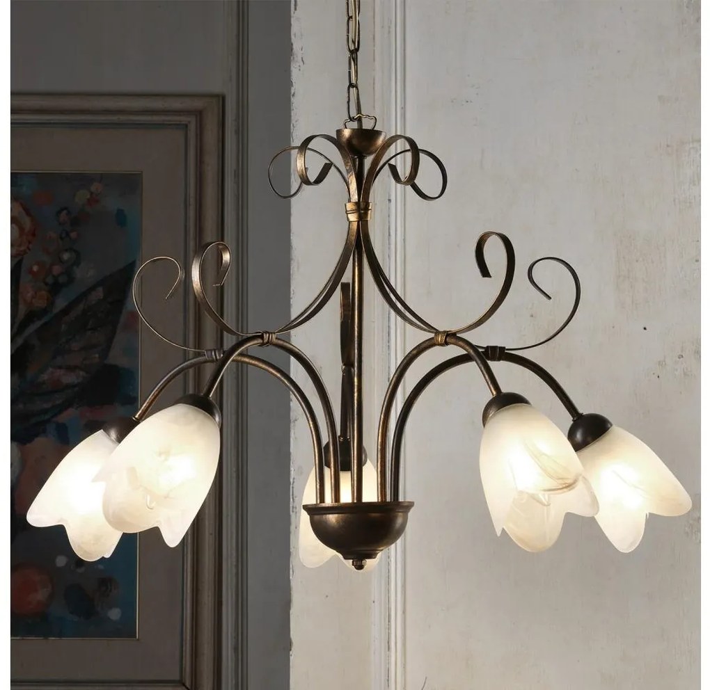 ONLI - Csillár láncon ODINO 5xE14/6W/230V