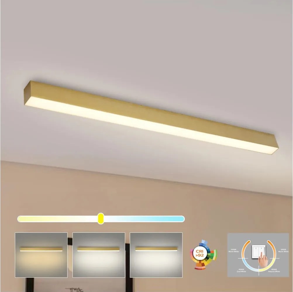 Brilagi - SLEEKLINE LED/40W/230V fürdőszobai mennyezeti lámpa, arany, IP44