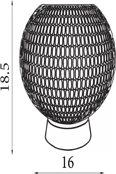 Searchlight EU67008PB - LED asztali lámpa MILA LED/0,6W/3xAAA zöld