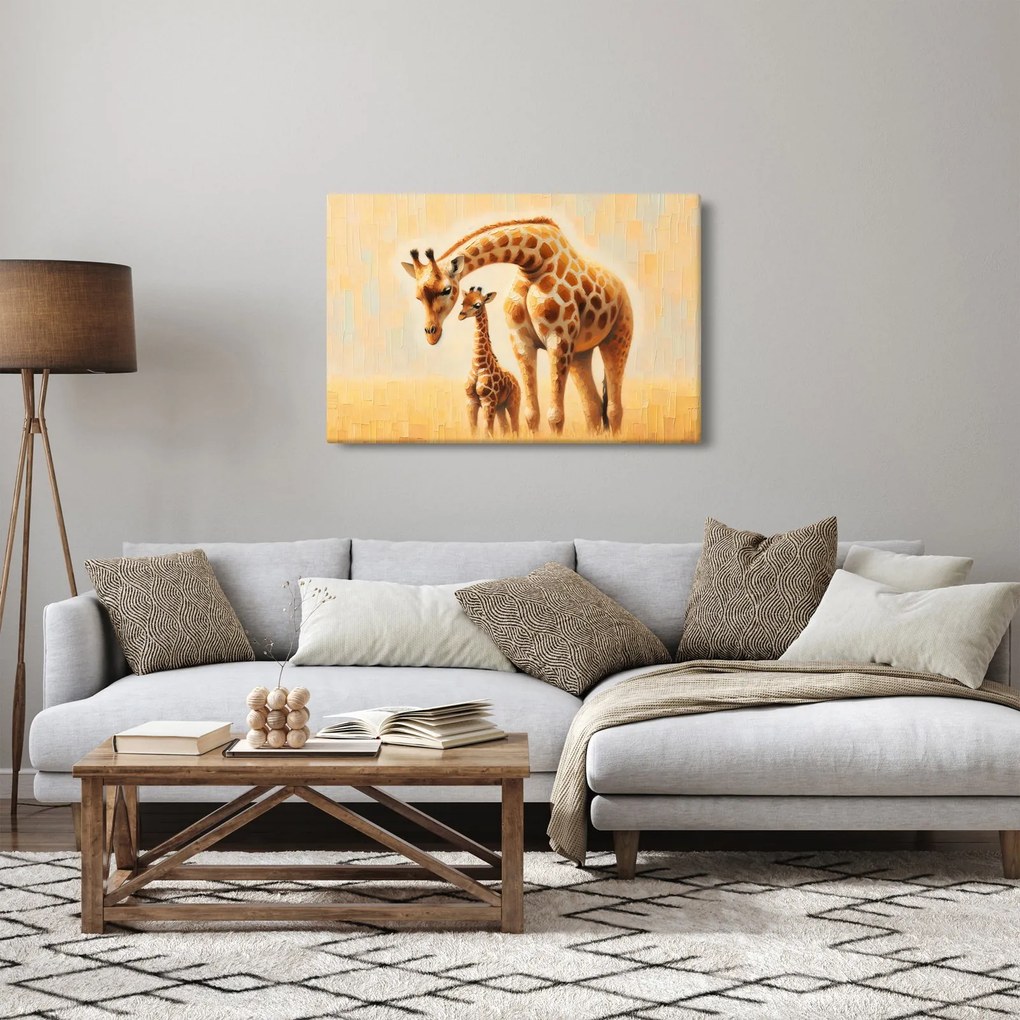 Kép - Zsiráfok (90x60 cm)