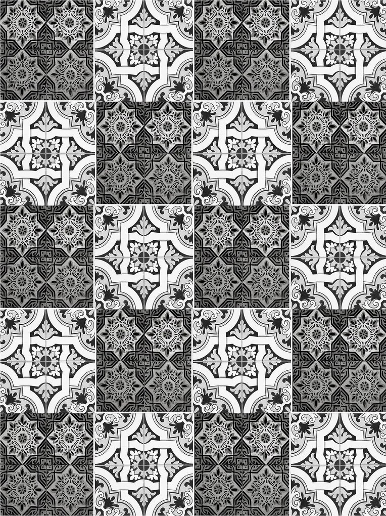 Fotótapéta Csempe Klasszikus és modern vinil 184x254 +ragasztó