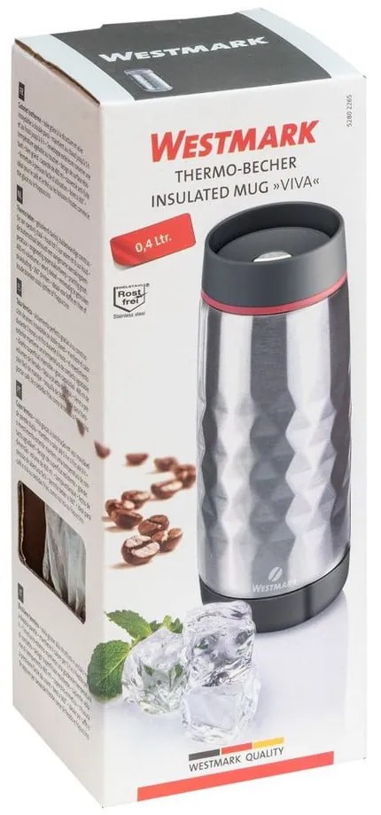 Világosszürke termobögre 400 ml Viva – Westmark
