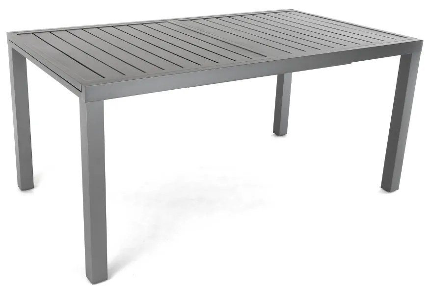 Mirolo kerti asztal, 160–240 × 89 cm, fekete