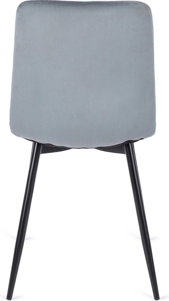 Krzesło ROBIN Szare Welurowe
