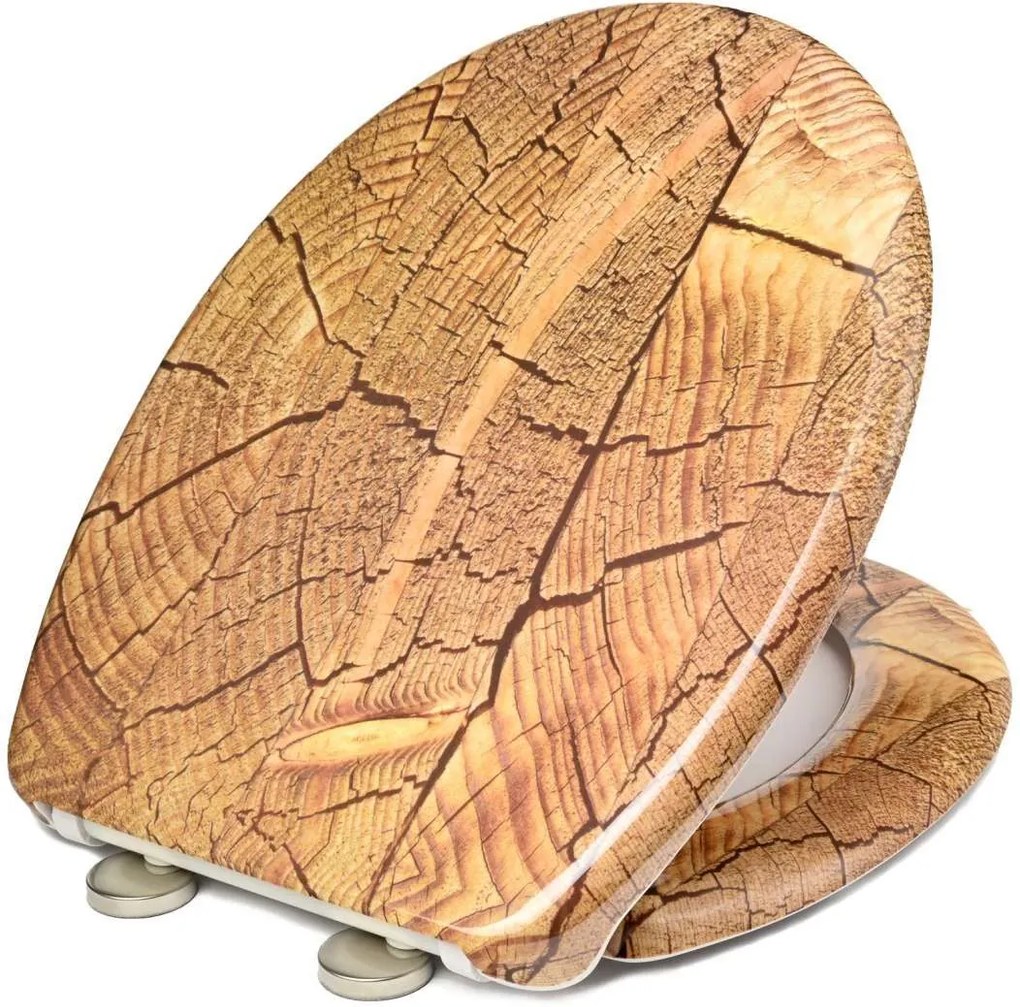 SmileHOME by Pepita duroplaszt WC ülőke gyorscsatlakozóval - Fa - barna