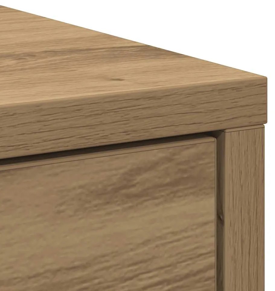 kézműves tölgy komód fiókokkal és ajtókkal 73x31x90 cm