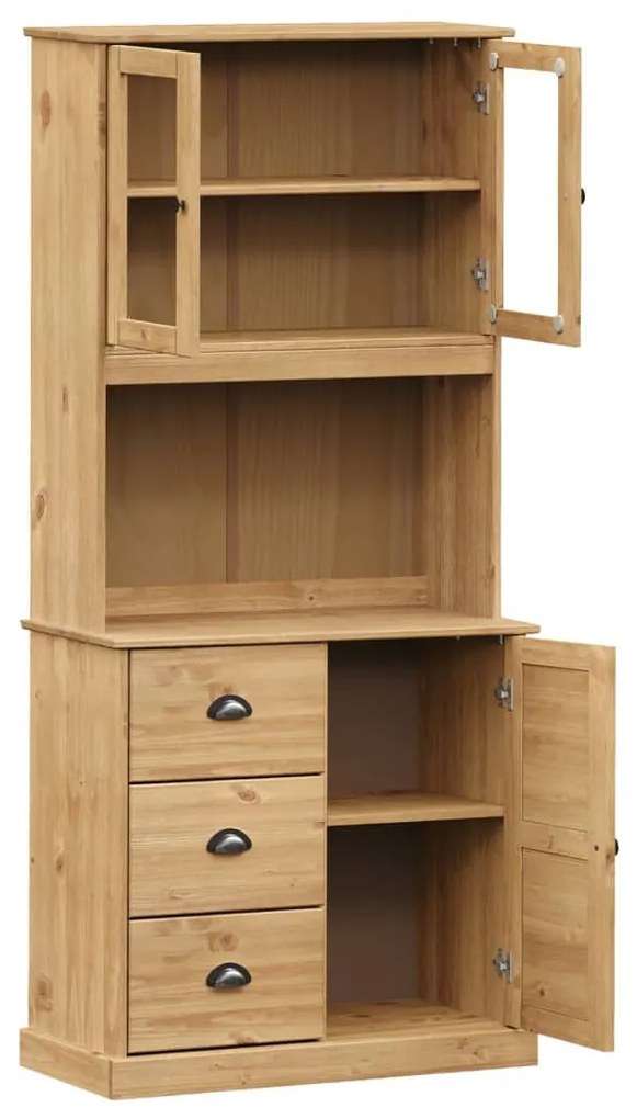 VIGO tömör fenyőfa magasszekrény 78x40x175 cm