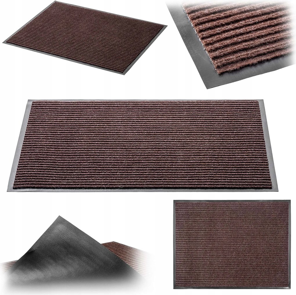 Lábtörlő Ajtó Alá Bejárati Cipőszőnyeg Univerzális 40x60cm Barna Nedvszívó