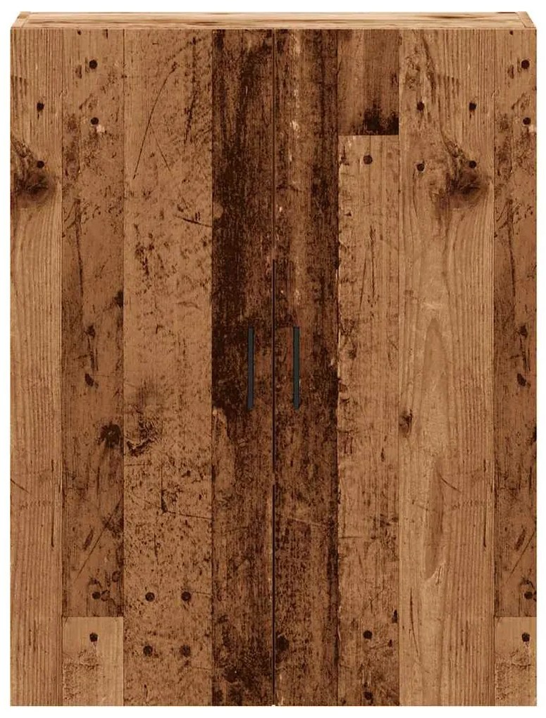 antik fa színű fali szekrény 69,5 x 34 x 90 cm
