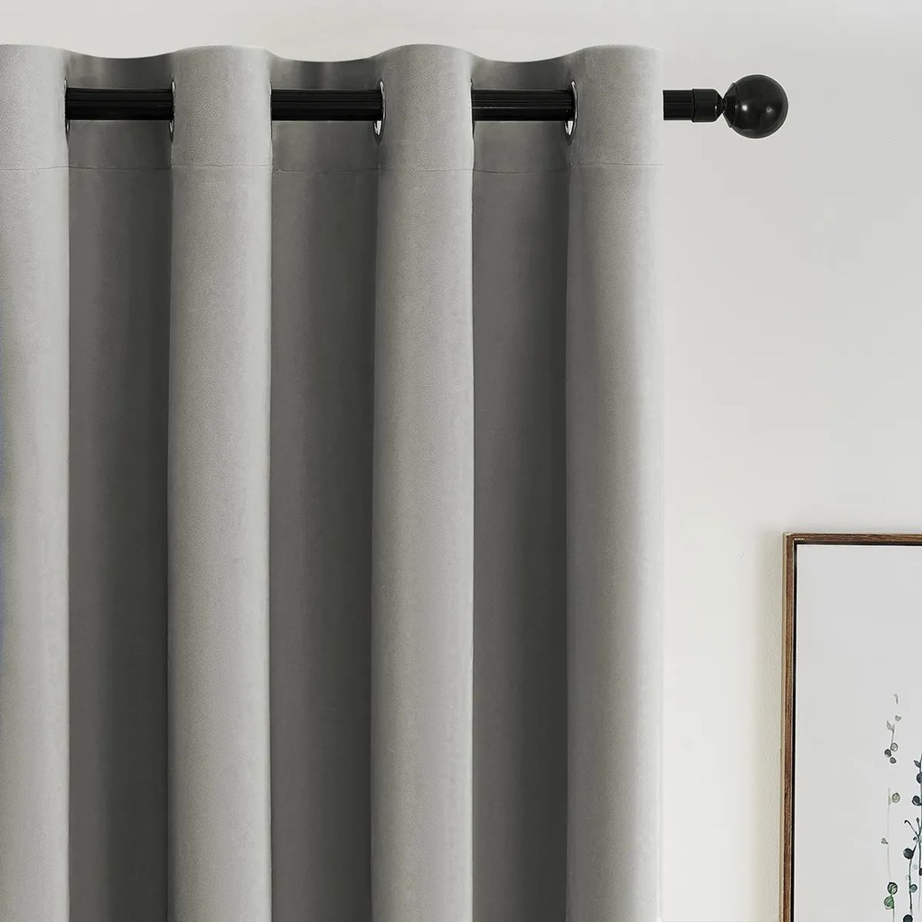 4Home Manila sötétítő függöny szürkészöld, 150 x 250 cm