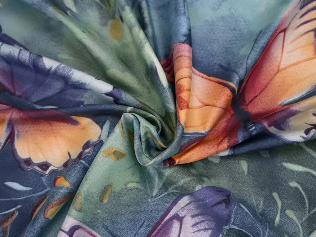 Mikroszálas ágynemű COLORFUL BUTTERFLY, színes Ágyneműhuzat mérete: 2 db 70 x 90 cm | 200 x 220 cm