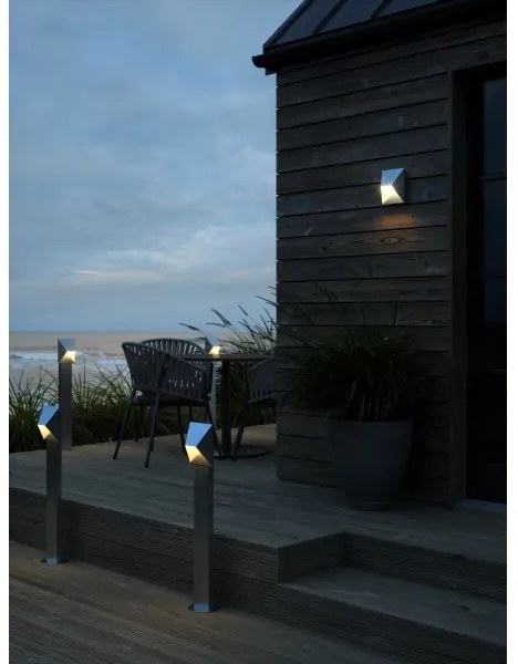 Nordlux - Kültéri fali lámpatest PONTIO 1xGU10/25W/230V IP54 ezüst