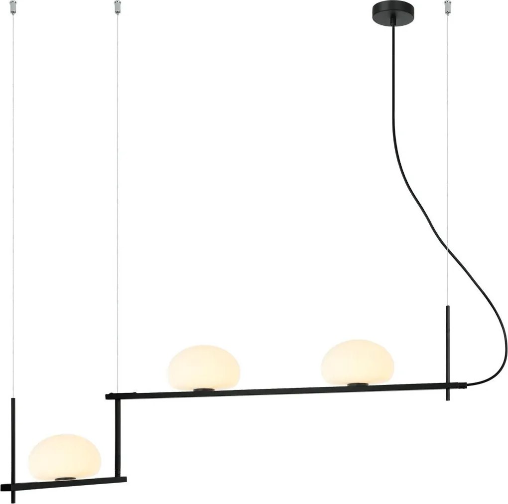 Italux modern függeszték kernio fekete opál itxpnd-357783-bk+w