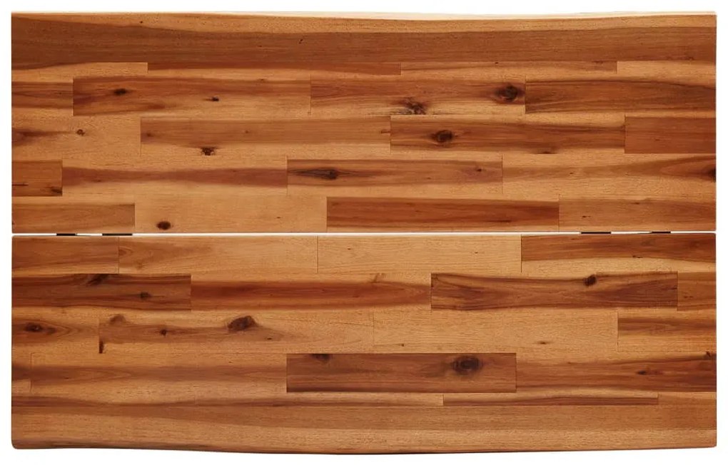 tömör akácfa étkezőasztal természetes éllel 110 x 70 x 75 cm